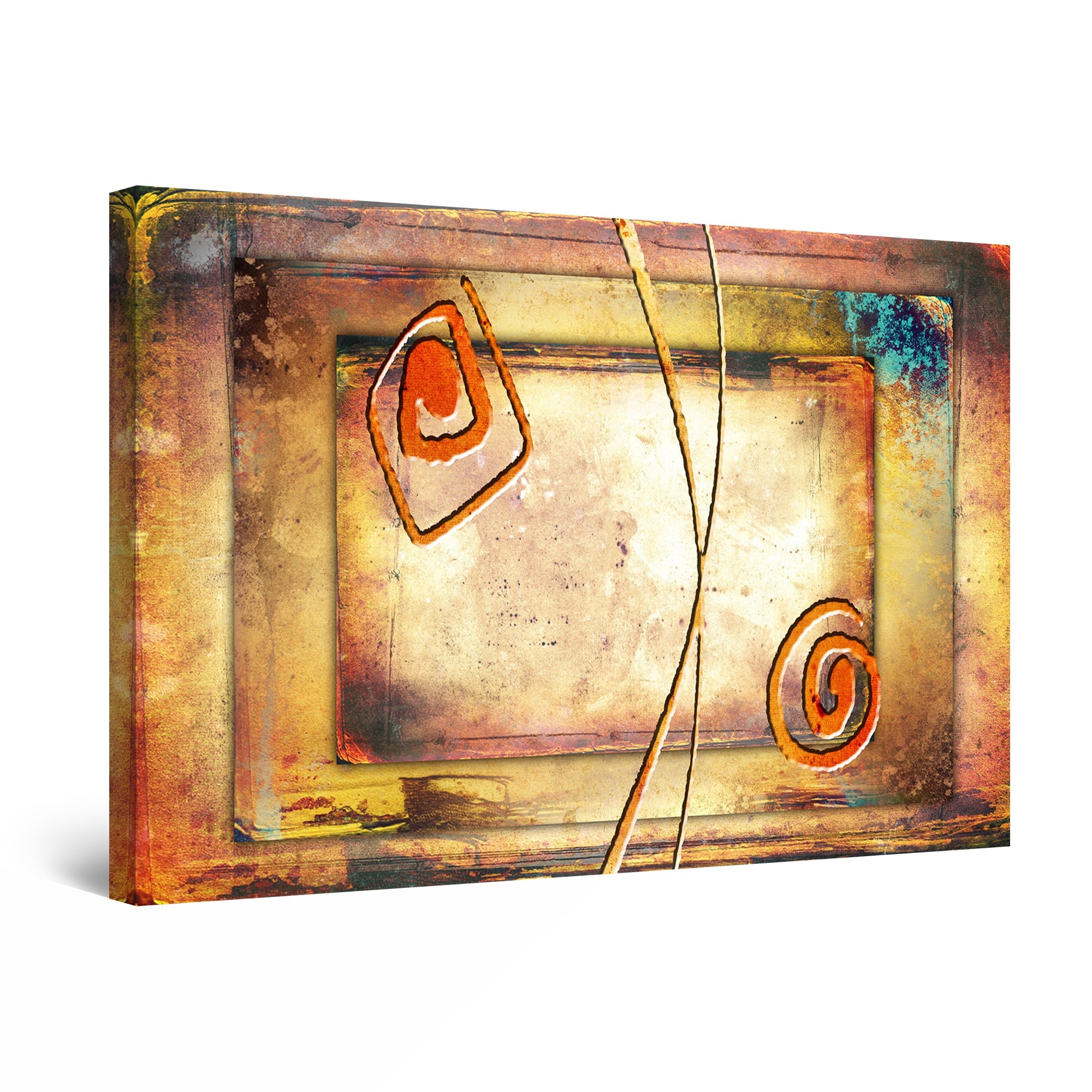 Tablou DualView Startonight Culori geometrice II, luminos in intuneric, 90 cm x 60 cm