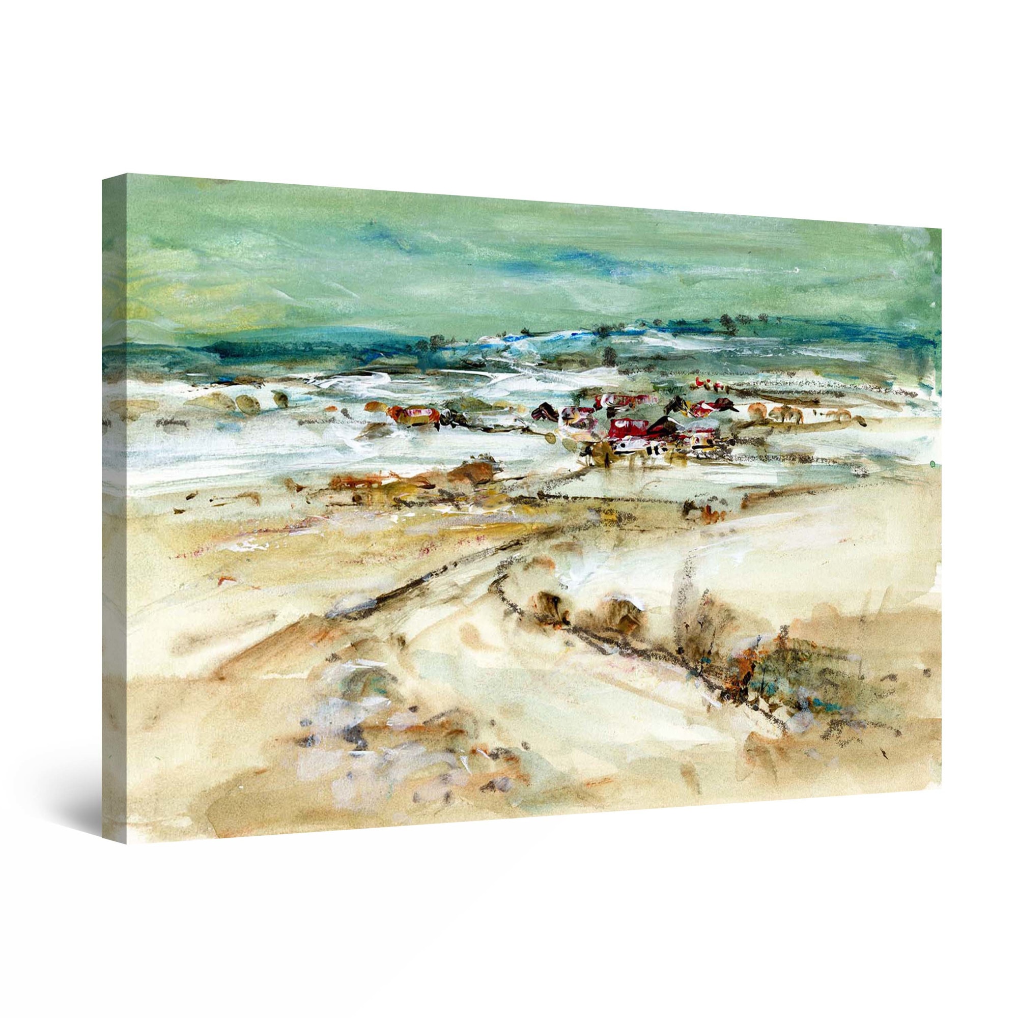Tablou DualView Startonight Carare pe plaja, luminos in intuneric, 30 cm x 20 cm