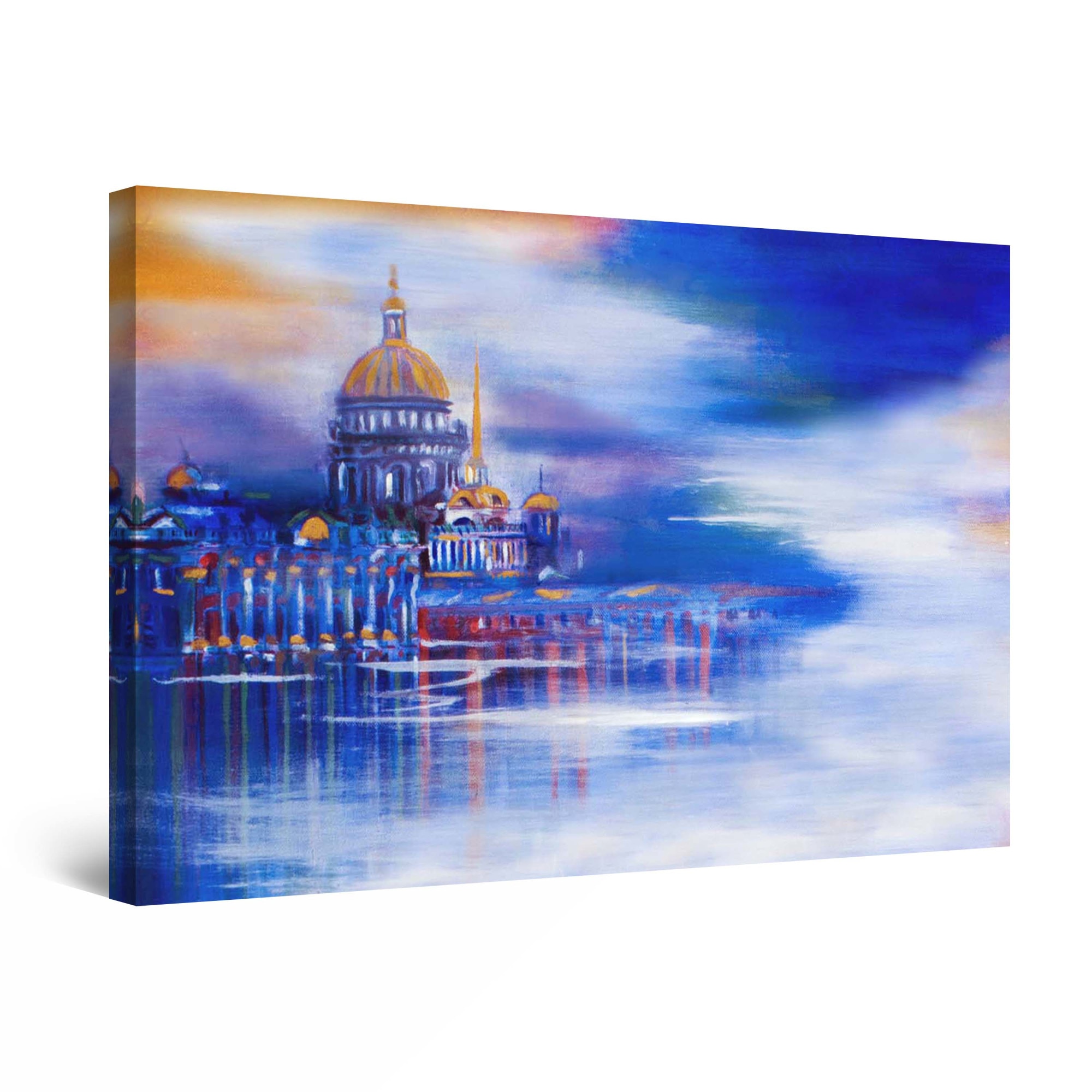 Tablou DualView Startonight Oras in ceata, luminos in intuneric, 30 cm x 20 cm