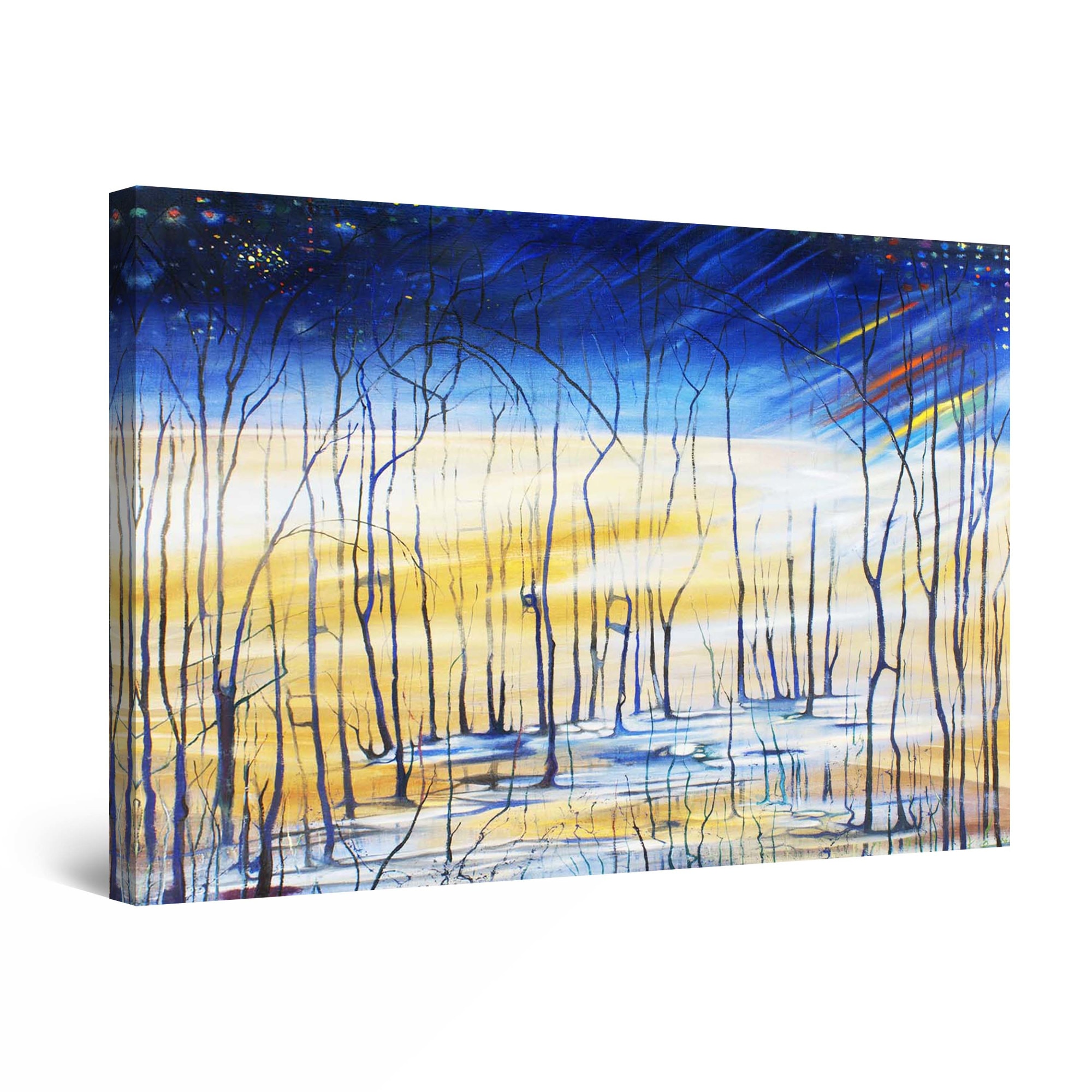 Tablou DualView Startonight Peisaj suprarealist, luminos in intuneric, 60 cm x 40 cm