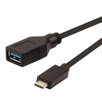 Cablu USB 3.1-C la USB-A OTG T-M 0.15m, Roline 11.02.9030 Cablu USB 3.1-C la USB-A OTG T-M 0.15m, Roline 11.02.9030