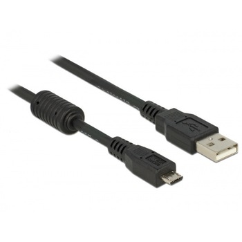 Cablu USB 2.0 A la micro USB de tip B 2m, Delock 82335 Cablu USB 2.0 A la micro USB de tip B 2m, Delock 82335