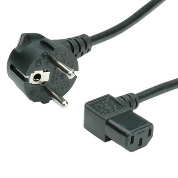 Cablu de alimentare PC C13 1.8m unghi 90 grade, Value 19.99.1118 Cablu de alimentare PC C13 1.8m unghi 90 grade, Value 19.99.1118