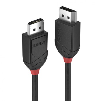 Cablu Displayport 4K v1.2 Black Line T-T 2m, Lindy L36492 Cablu Displayport 4K v1.2 Black Line T-T 2m, Lindy L36492