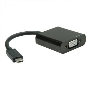 Adaptor USB 3.1 tip C la VGA cu audio T-M, Value 12.99.3203 Adaptor USB 3.1 tip C la VGA cu audio T-M, Value 12.99.3203