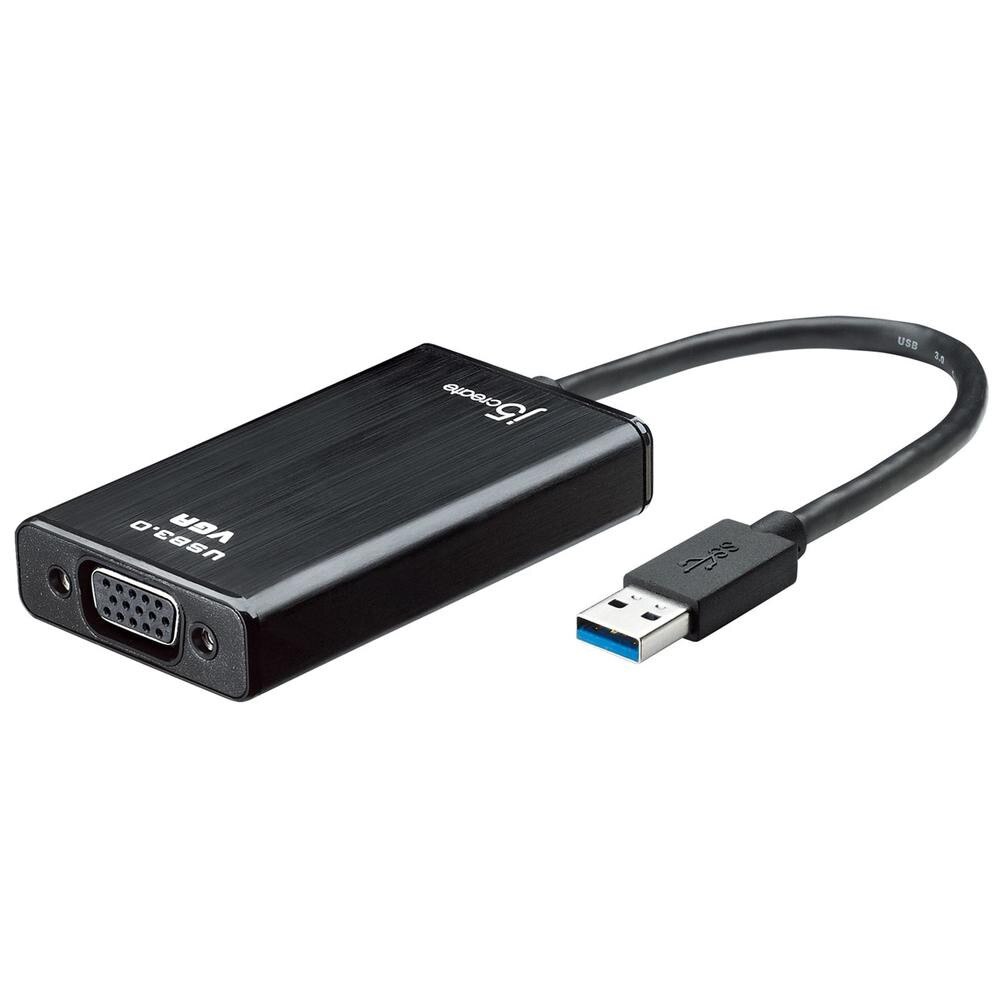 Adaptor j5create JUA310, USB 3.0 la VGA, Negru