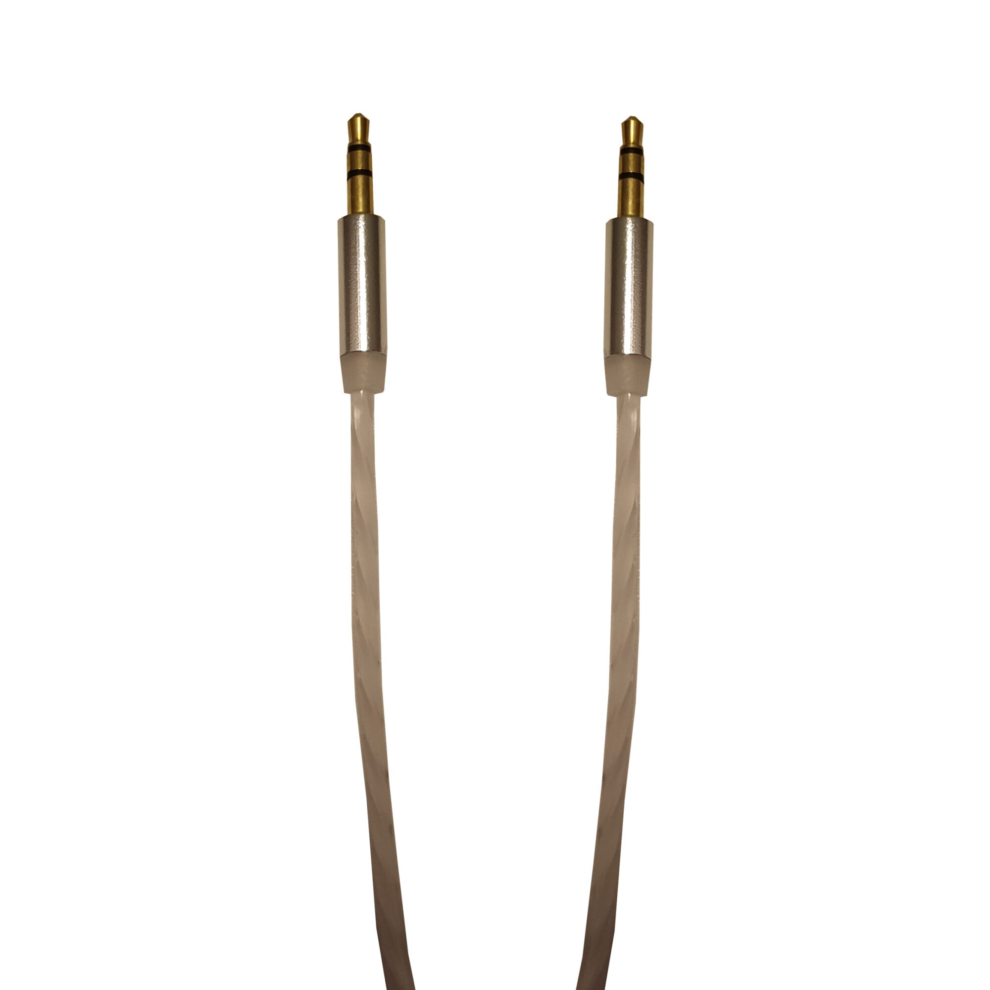 Cablu Audio Auxiliar Jack-Jack 3.5 mm , High Quality , Conectori Auriti , Alb