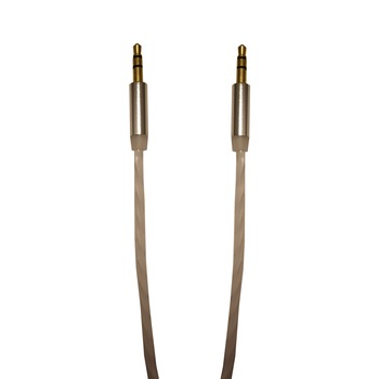 Cablu Audio Auxiliar Jack-Jack 3.5 mm , High Quality , Conectori Auriti , Alb Cablu Audio Auxiliar Jack-Jack 3.5 mm , High Quality , Conectori Auriti , Alb