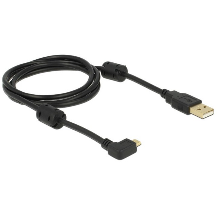 Delock USB-A apa > USB micro-B anya kábel, 270 -ban forgatott, 1m