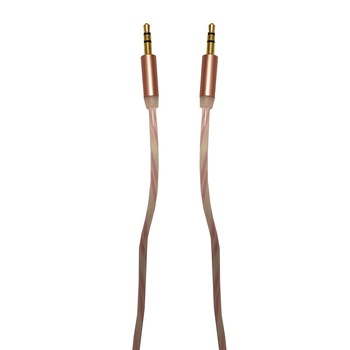 Cablu Audio Auxiliar Jack-Jack 3.5 mm , High Quality , Conectori Auriti , Roz Cablu Audio Auxiliar Jack-Jack 3.5 mm , High Quality , Conectori Auriti , Roz