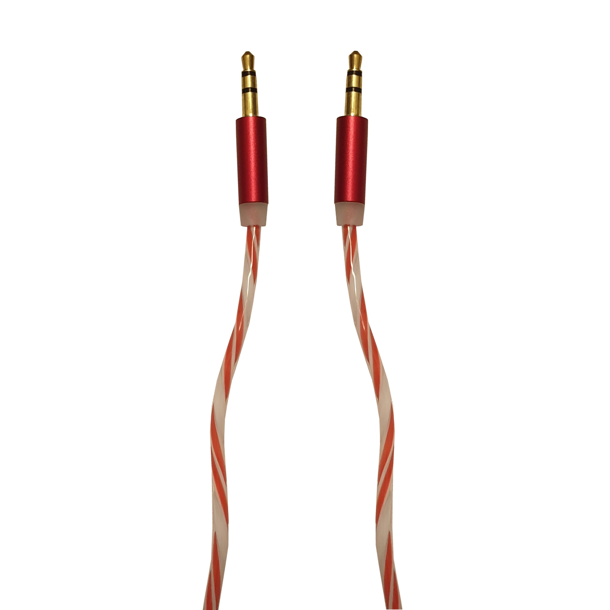 Cablu Audio Auxiliar Jack-Jack 3.5 mm , High Quality , Conectori Auriti , Rosu