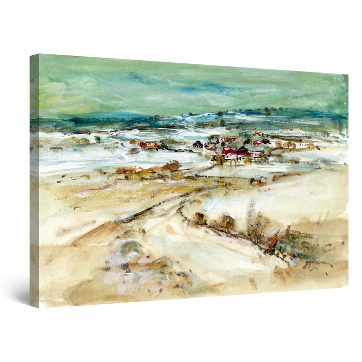 Tablou DualView Startonight Carare pe plaja, luminos in intuneric, 90 cm x 60 cm