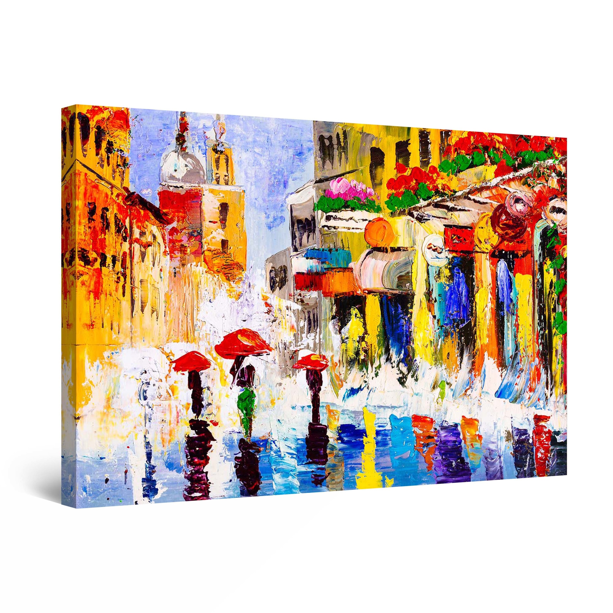 Tablou DualView Startonight Orasul multicolor, luminos in intuneric, 80 cm x 120 cm