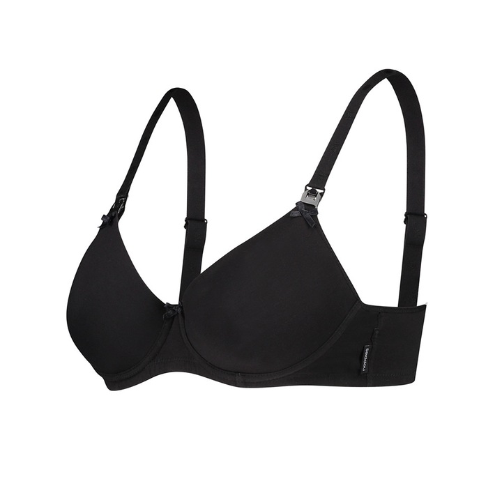 Sutien gravide, Noppies, alaptare, negru, E70