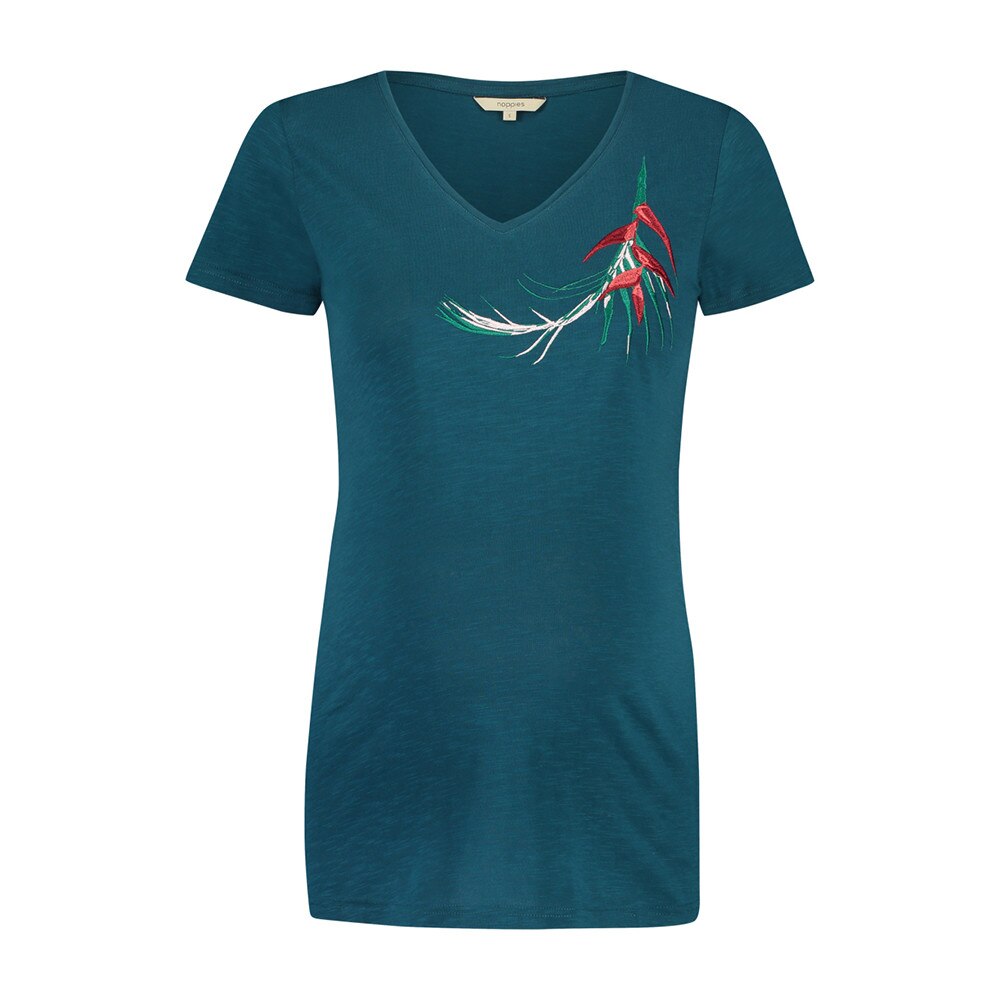 Tricou gravide, Noppies, cu imprimeu, verde, XL EU