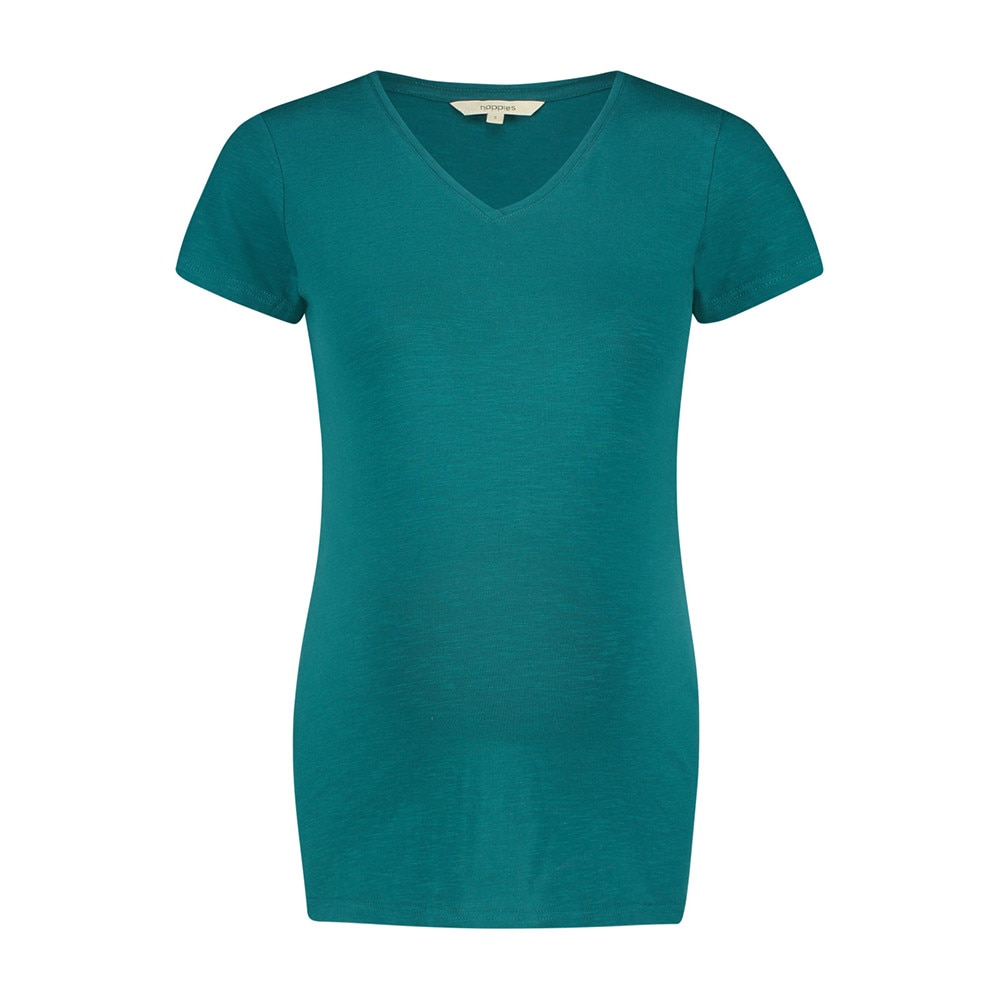 Tricou gravide, Noppies, cu decolteu in V, verde, M EU