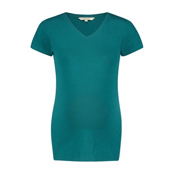 Tricou gravide, Noppies, cu decolteu in V, verde, S EU Tricou gravide, Noppies, cu decolteu in V, verde, S EU