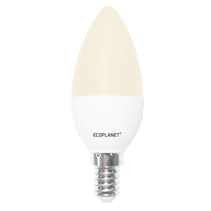 LED крушка Ecoplanet, ECO-0120, C35, E14, 5W (40W), 450LM, Неутрална, 4000K, Мат