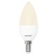 Комплект от 3 броя Led крушки Ecoplanet, Тип свещ C35, E14, 5W (40W), 450LM, F, Неутрална светлина 4000K, Мат