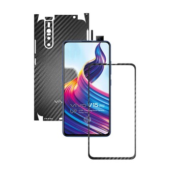 Folie Protectie Carbon Skinz pentru Vivo V15 Pro - Carbon Negru 360 Cut, Skin Adeziv Full Body Cover pentru Rama Ecran, Carcasa Spate si Laterale Folie Protectie Carbon Skinz pentru Vivo V15 Pro - Carbon Negru 360 Cut, Skin Adeziv Full Body Cover pentru Rama Ecran, Carcasa Spate si Laterale