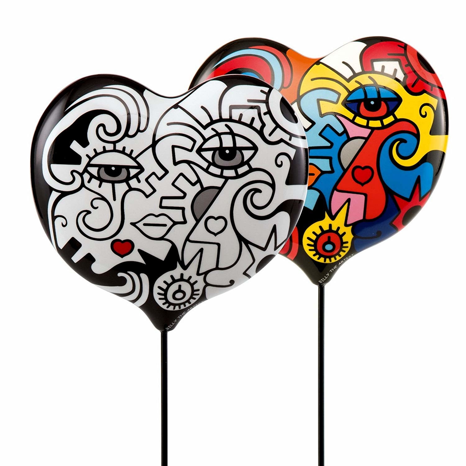 Figurina sub forma unei inimi cu doua fete diferite 29 cm, Artist Billy, Goebel