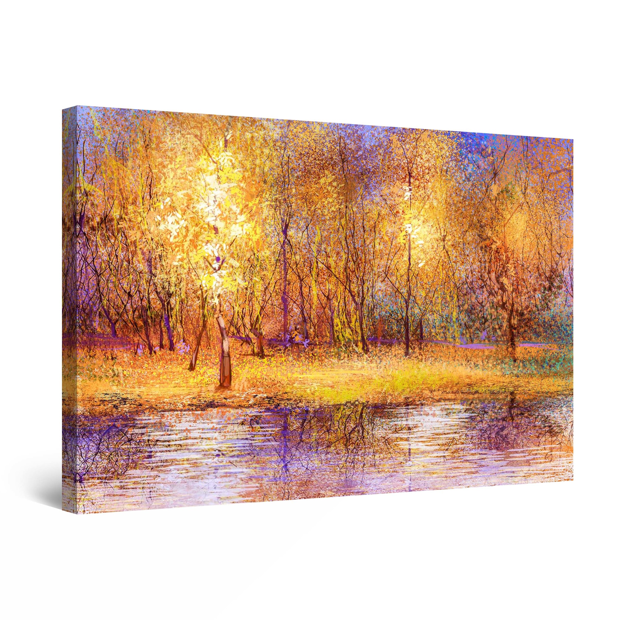 Tablou DualView Startonight Toamna aramie, luminos in intuneric, 60 cm x 40 cm
