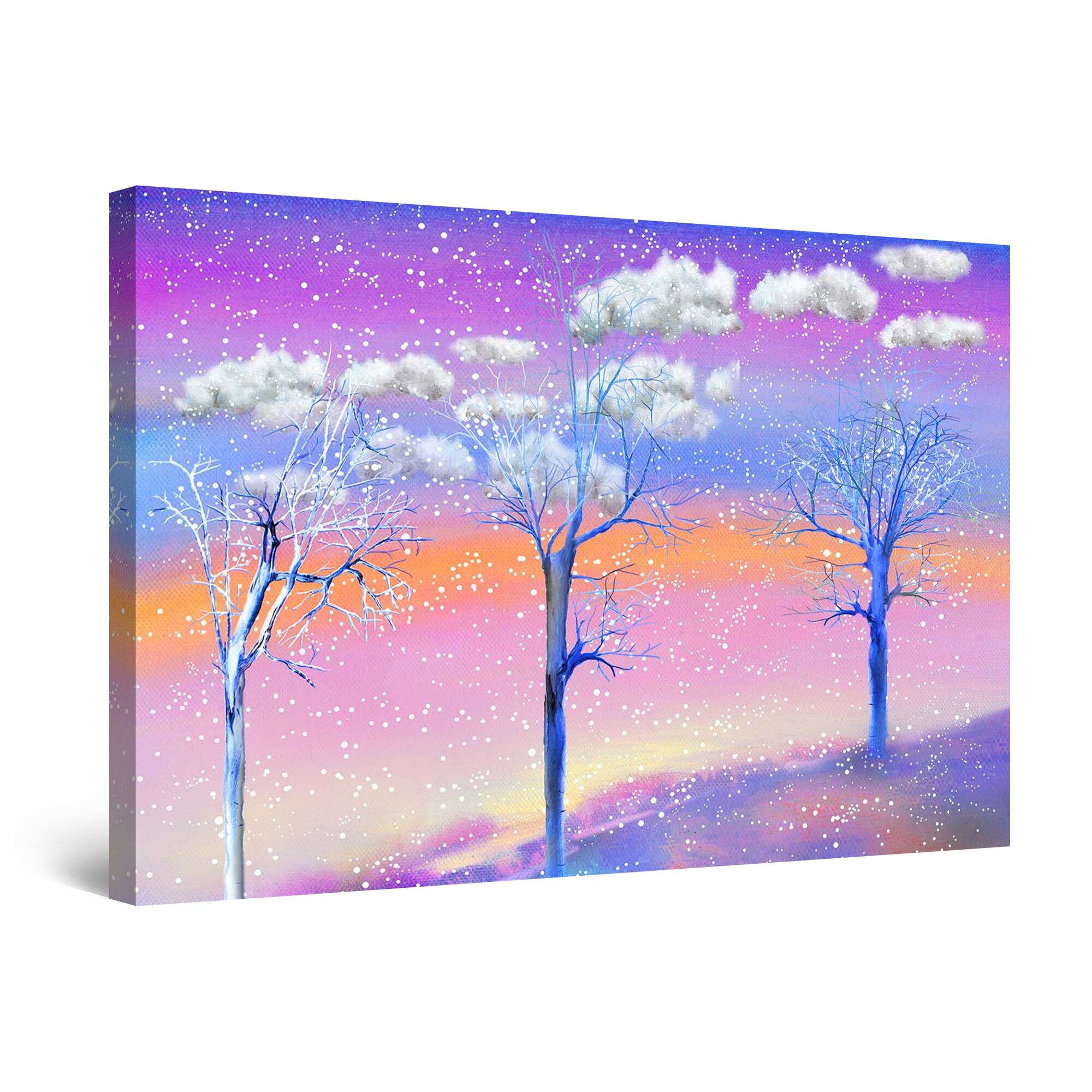Tablou DualView Startonight Copaci suprarealisti, luminos in intuneric, 90 cm x 60 cm