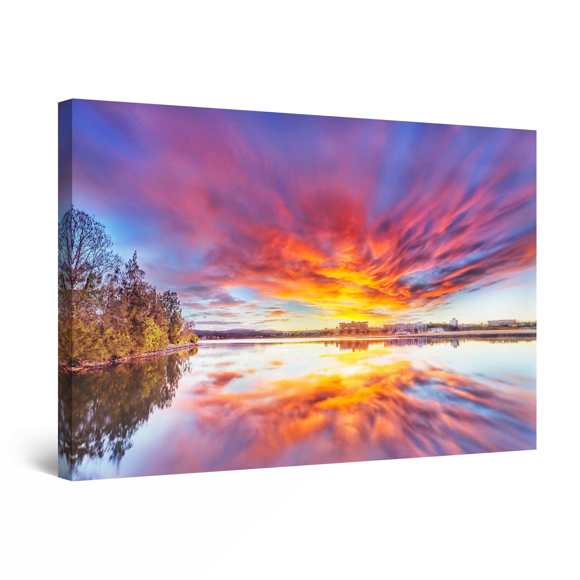 Tablou DualView Startonight Nori deasupra marii, luminos in intuneric, 80 cm x 120 cm