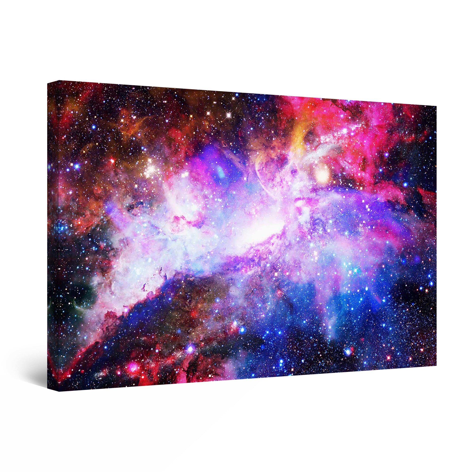 Tablou DualView Startonight Galaxia violet, luminos in intuneric, 80 cm x 120 cm
