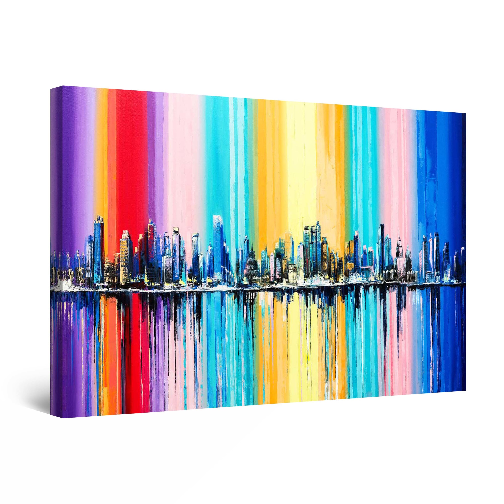 Tablou DualView Startonight New York-ul multicolor, luminos in intuneric, 90 cm x 60 cm