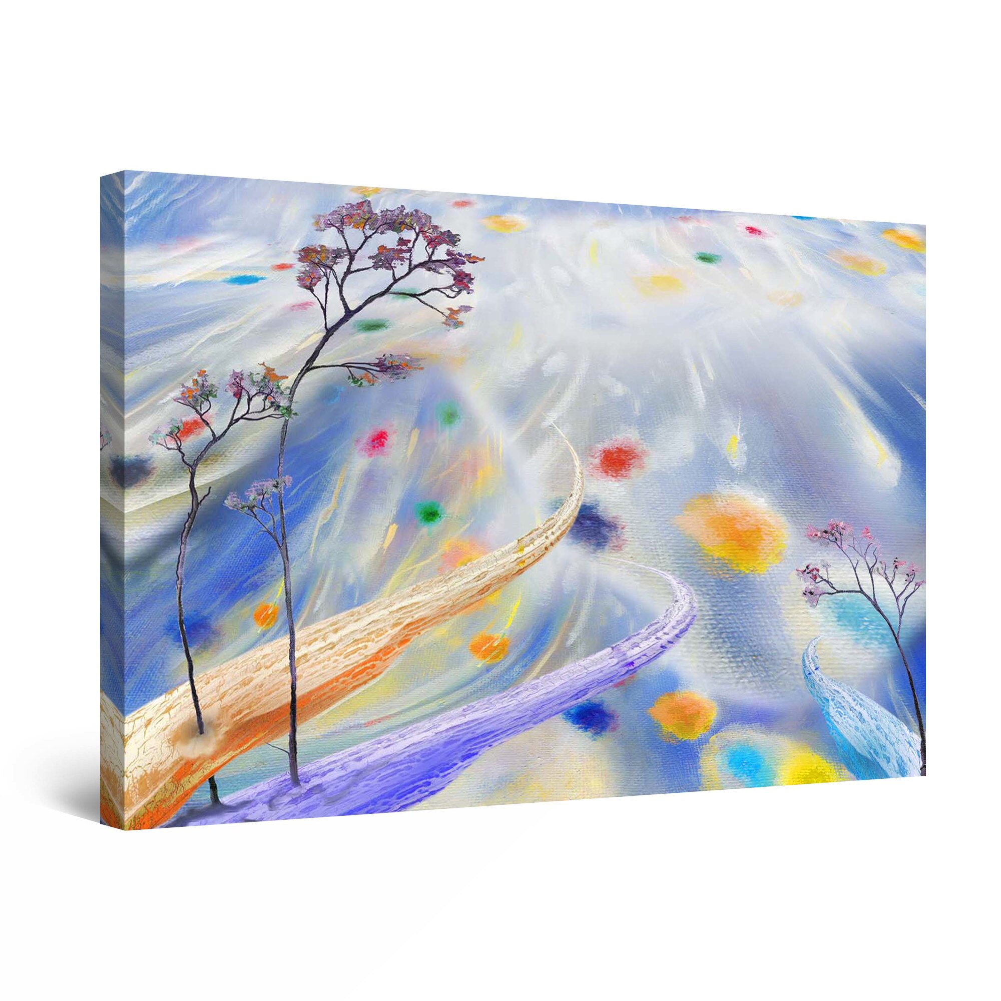 Tablou DualView Startonight Drumuri intortocheate, luminos in intuneric, 30 cm x 20 cm