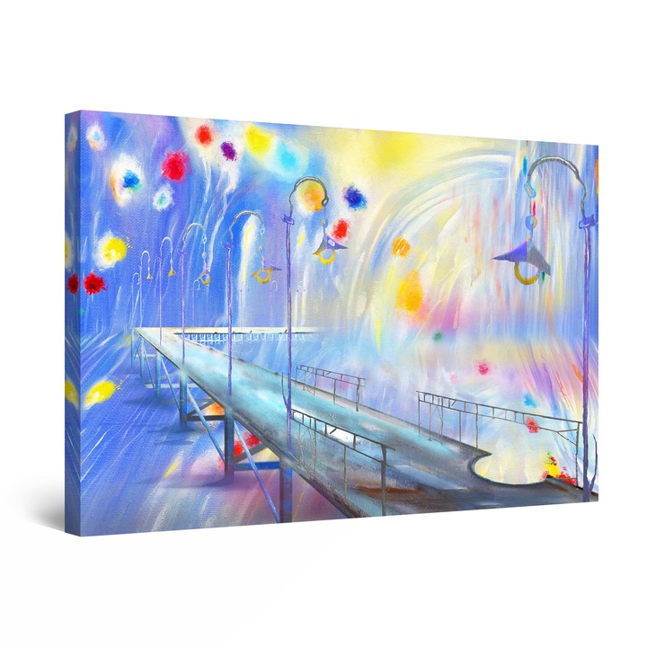 DualView Startonight картина Път от бъдещето, свети в тъмното, 80 см x 120 см