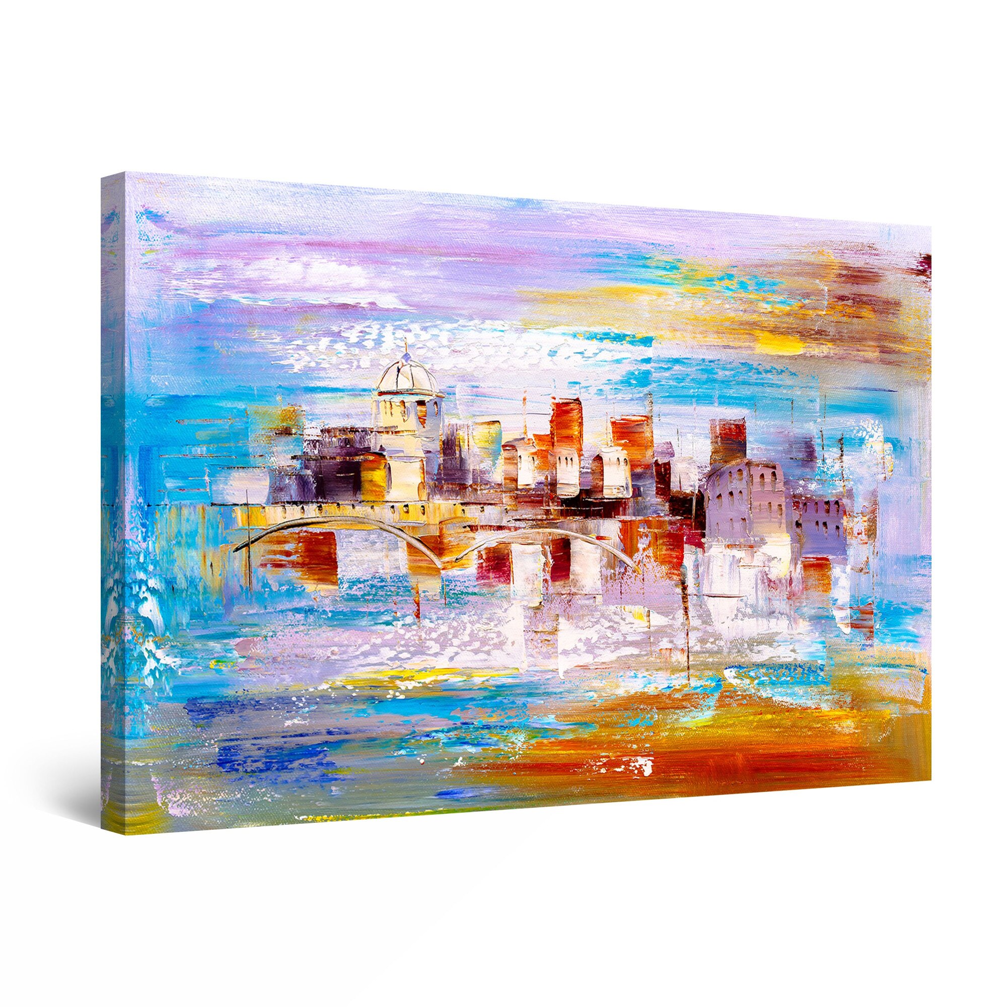 Tablou DualView Startonight Pod langa oras, luminos in intuneric, 80 cm x 120 cm