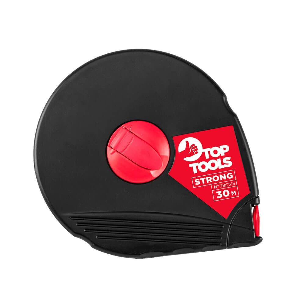Ruleta cu banda din fibra de sticla, lungime 30m, 28C513, Top Tools