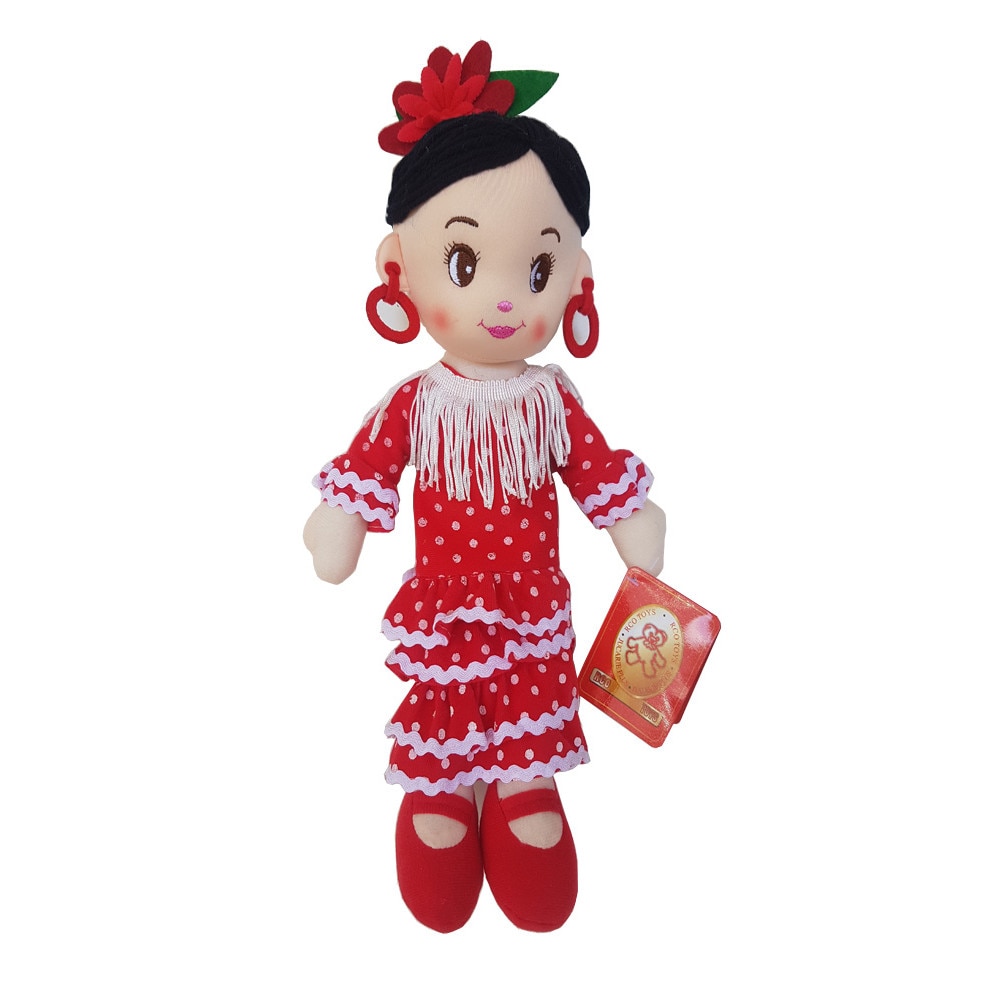 Papusa material textil RCO, 35 cm, WJ7207-35