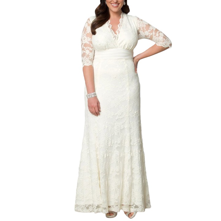 Сватбена рокля, Eviza, слонова кост, размер S