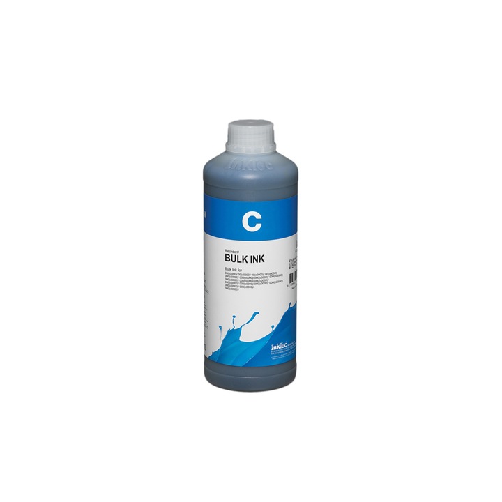 Flacon Cerneala INKTEC pentru Canon MB2020/5020/5070/iB4020, PGI-1200/1300/1400/1500/2500, Cyan, Pigment, 1L