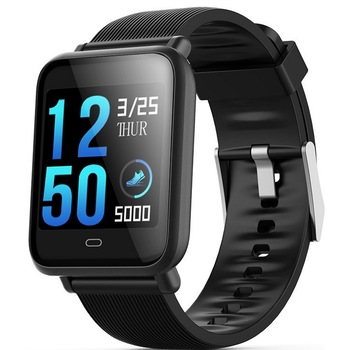 Ceas Smartwatch si Bratara Fitness Quattro 9 , Cu Monitorizare Puls ,Pasi , Calorii , Notificare Mesaje , IP67 Waterproof , Culoare Negru , cu Bratara de Rezerva Ceas Smartwatch si Bratara Fitness Quattro 9 , Cu Monitorizare Puls ,Pasi , Calorii , Notificare Mesaje , IP67 Waterproof , Culoare Negru , cu Bratara de Rezerva