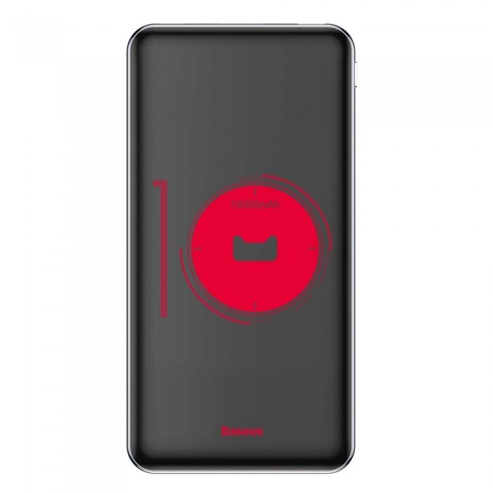 Baterie Externa Power Bank, Baseus Simbo Smart Ultrathin, USB/USB-C PD/Lightning, 10000 mAh, Negru