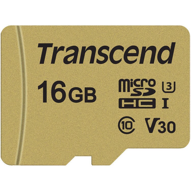 Card Transcend TS16GUSD500S microSDHC USD500S 16GB C + Adaptor