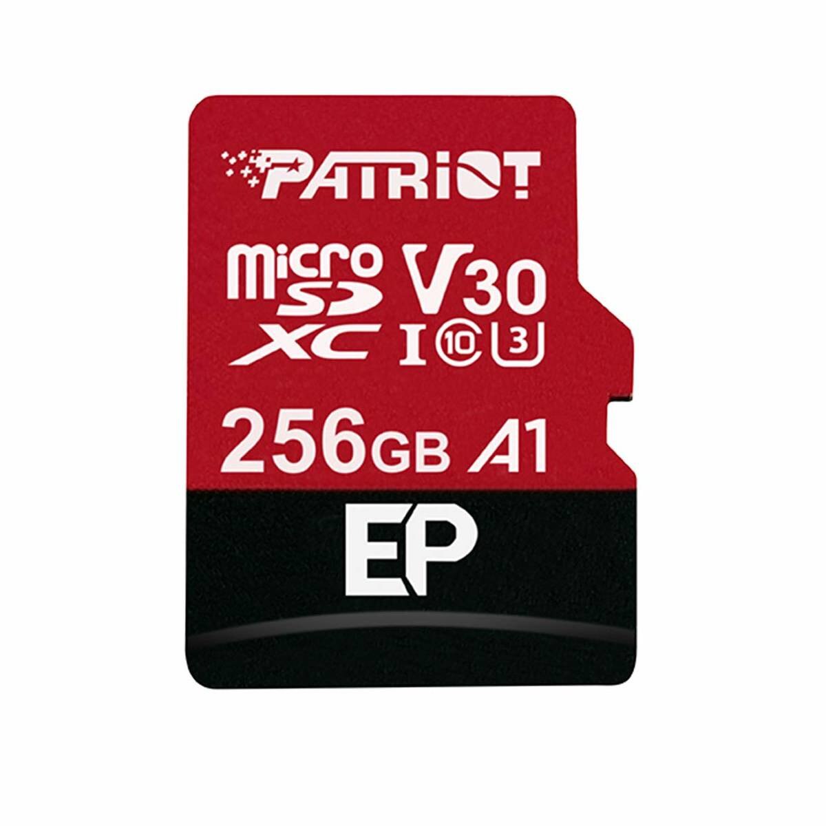 Card de memorie Patriot EP A1 Series MicroSDXC V30 256GB Clasa 10 UHS-I U3
