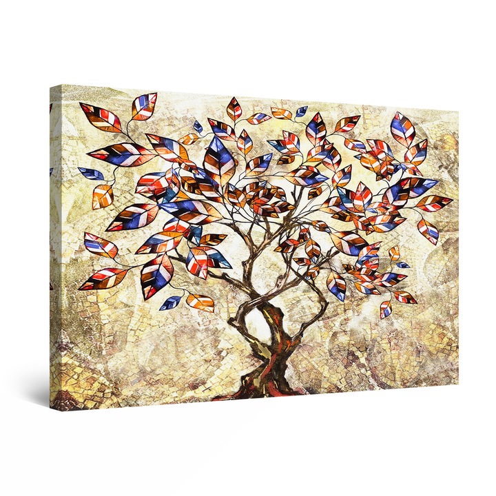 Tablou DualView Startonight Pomul cu frunze colorate, luminos in intuneric, 90 cm x 60 cm