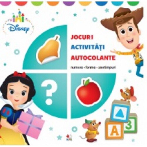 Disney. Jocuri, Activitati, Autocolante. Numere, Forme, Anotimpuri
