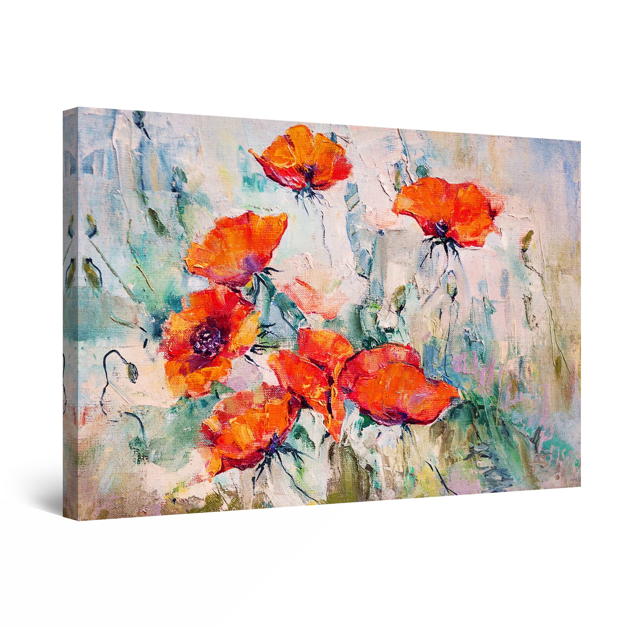 Tablou DualView Startonight Maci rosii in camp, luminos in intuneric, 80 cm x 120 cm