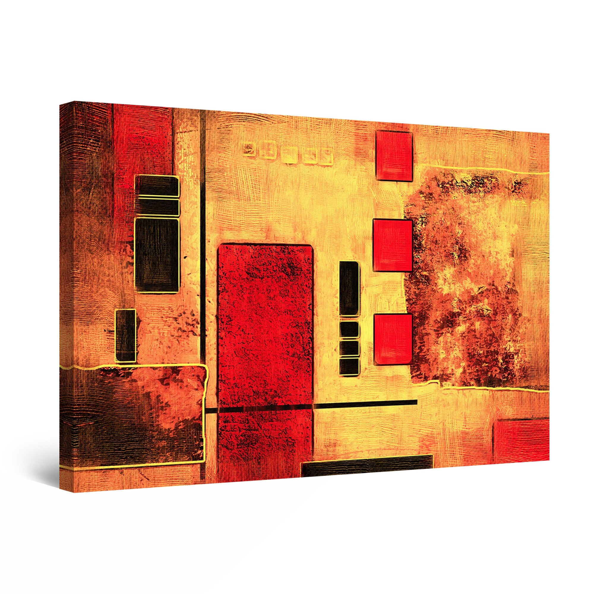Tablou DualView Startonight Geometrie abstracta, luminos in intuneric, 90 cm x 60 cm