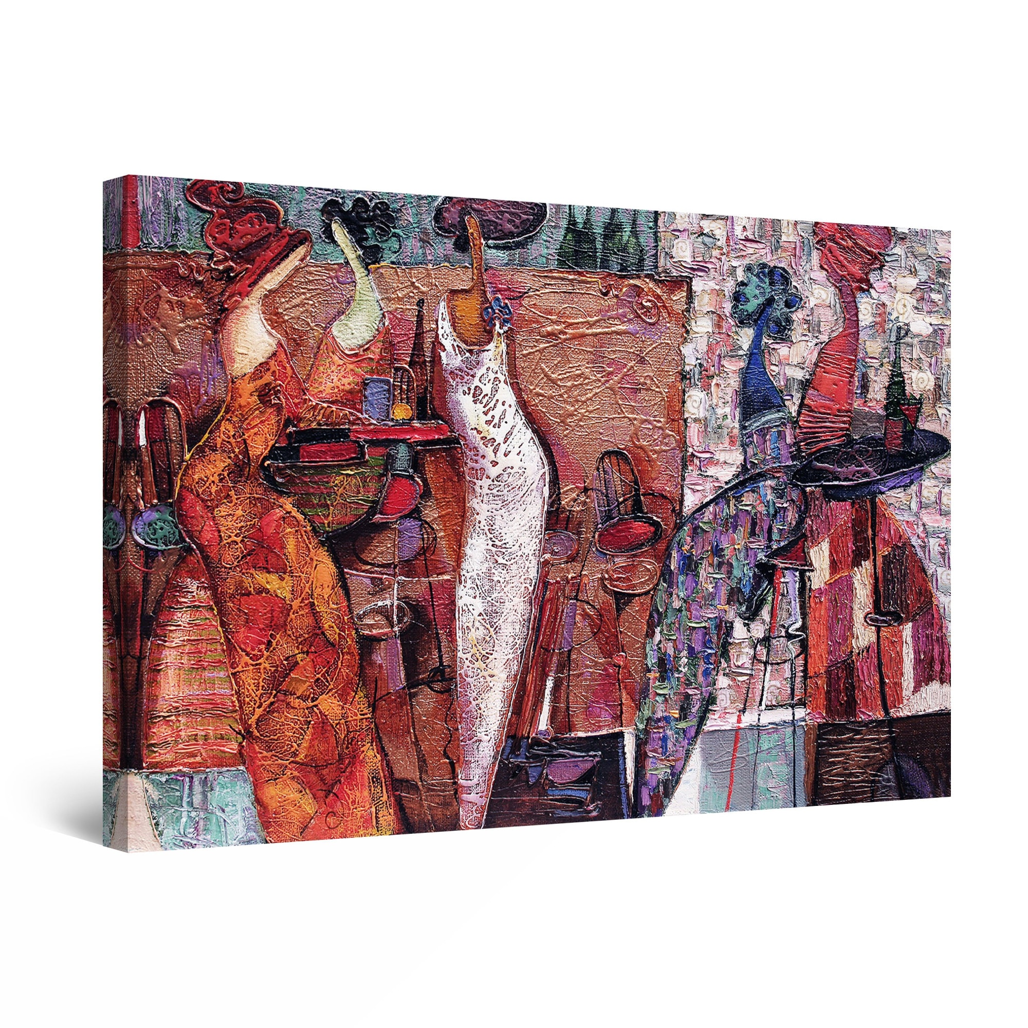 Tablou DualView Startonight Femei africane, luminos in intuneric, 90 cm x 60 cm