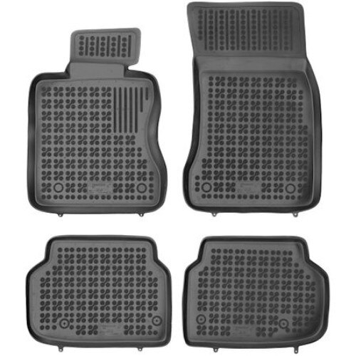 Set 4 covorase/presuri dedicate BMW Seria 2 Active Tourer dupa 2014 ,din cauciuc antiaderent stil tavita, cu butoni fixare in podea