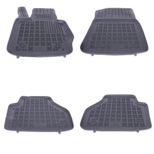 Set 4 covorase/presuri dedicate BMW X4,F26 dupa anul 2014,din cauciuc antiaderent stil tavita, cu butoni fixare in podea