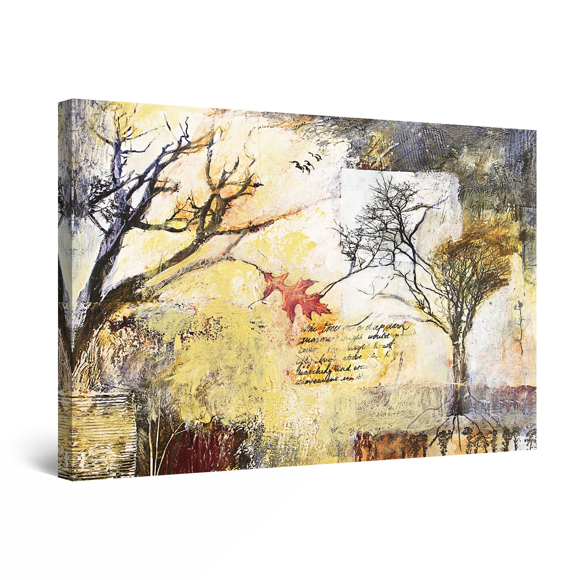Tablou DualView Startonight Colaj de toamna, luminos in intuneric, 90 cm x 60 cm
