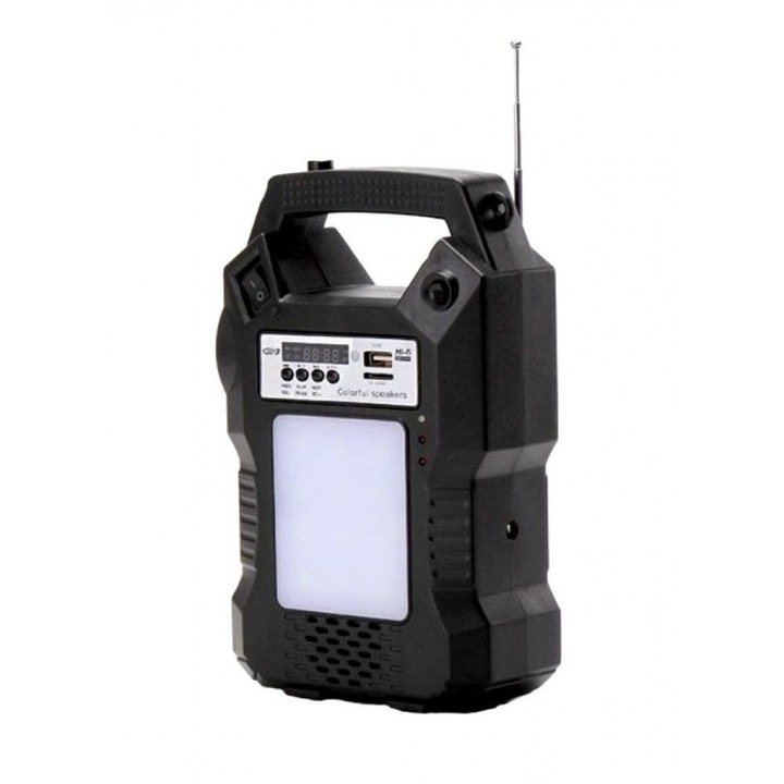 Соларен пакет с фенерче, FM радио, MP3, USB, MicroSD слот, 3 крушки, дистанционно управление